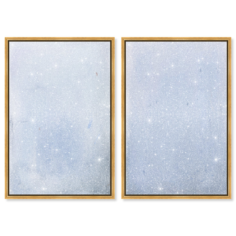 Calm Waters Set by Oliver Gal, 17"H x 25"W, Gold Floater Frame
