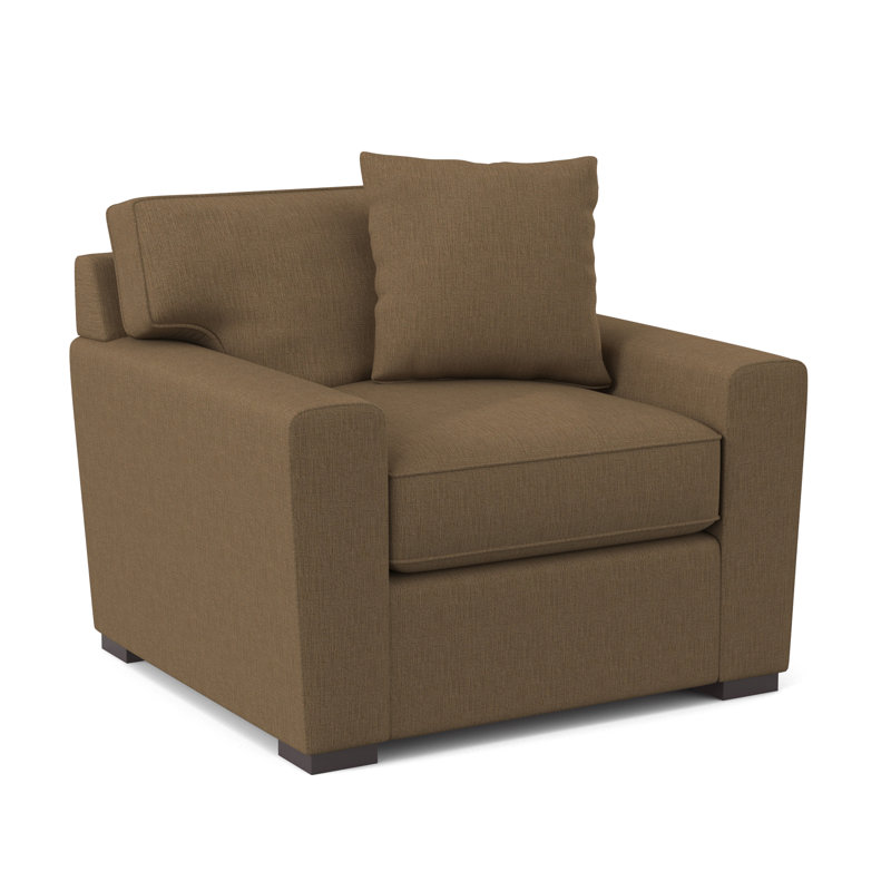 Fauteuil en polyester l 42 po Zinah, Heavenly Cafe Chenille
