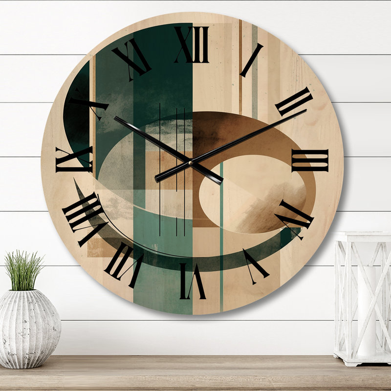 Amoriel Solid Wood Wall Clock, Small