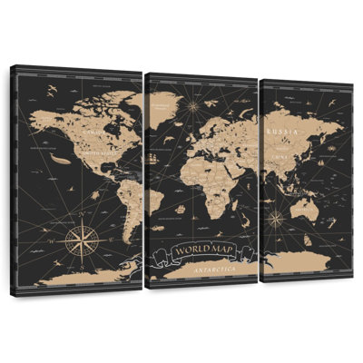 Carte du monde Aliaz Grand
