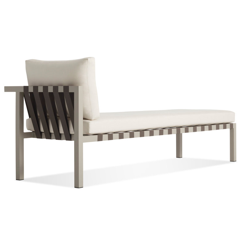 Jibe Right Arm Chaise, Gray, Sunbrella Canvas