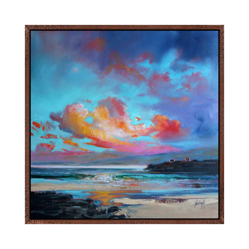 Print on Canvas, Brown Floater Framed, 45.72cm H x 45.72cm W x 3.81cm D