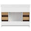 Meuble-lavabo rustique 48 po avec lavabo, comptoir en quartz, dosseret