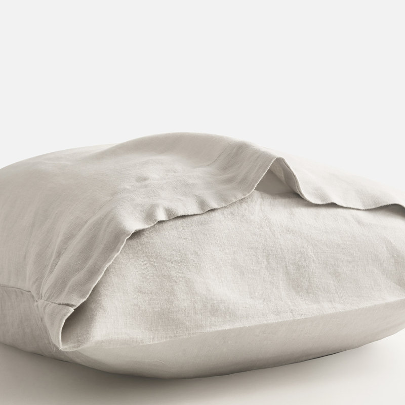 Ensemble de taie d'oreiller French Linen, Très grand, Brouillard