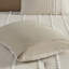 Édredon très grand surdimensionné - 100% coton teint, rayures taupe blanches, confortable