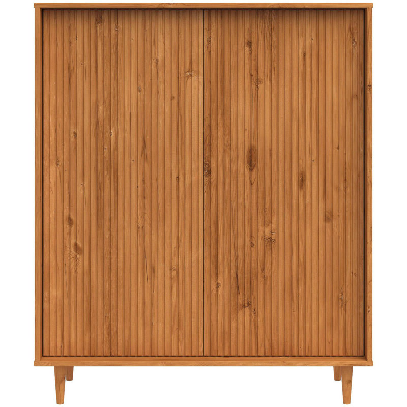 Boblitt 99cm Solid Wood Sideboard, Brown
