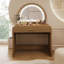 Table de coiffeuse 39 po avec miroir tactile espresso