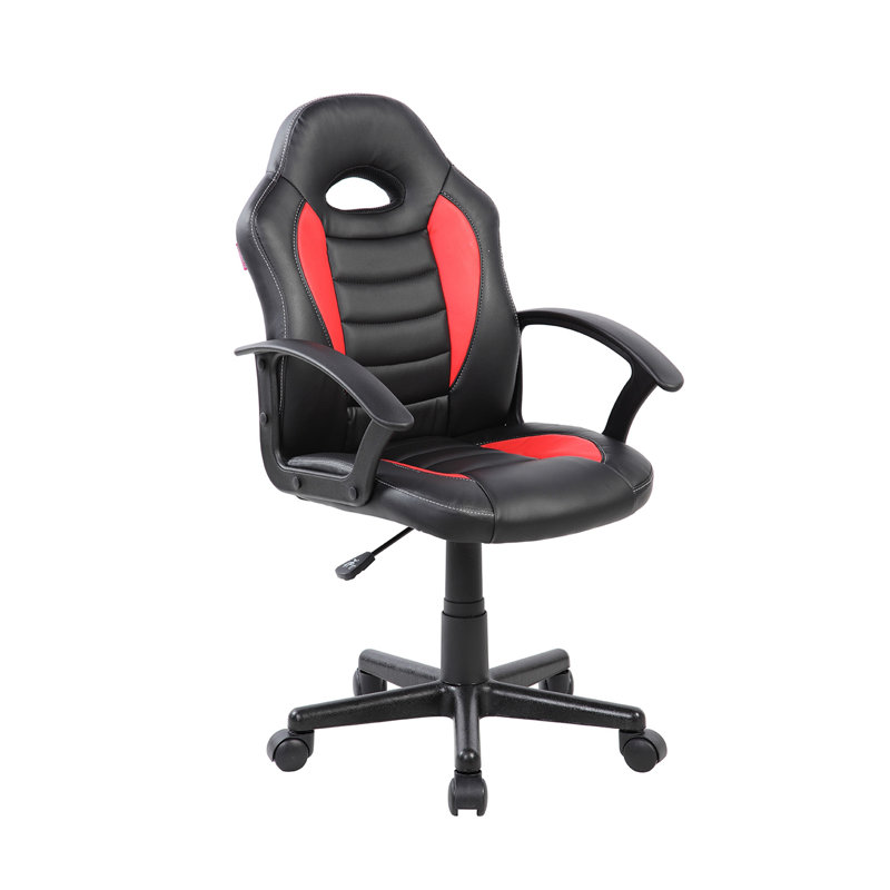 Mobili Kid's Gaming and Student Racer Chair with Wheels, Red