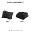 Édredon très grand / très grand - noir, microfibre, revers-128860046-128860048