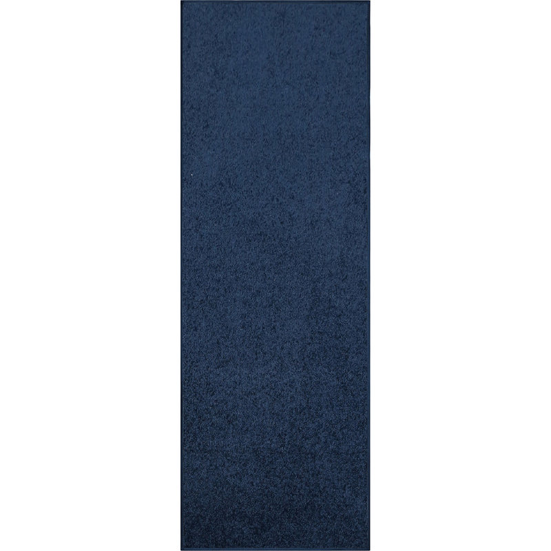 Modern Plush Pet and Kids Friendly Solid Color Navy Area Rugs, Stain & Fade Resistance, Perfect for Living Room, Dining Room, Bedroom, Playroom and Kidsroom, Event, Wedding, Amberli Binded Rug
