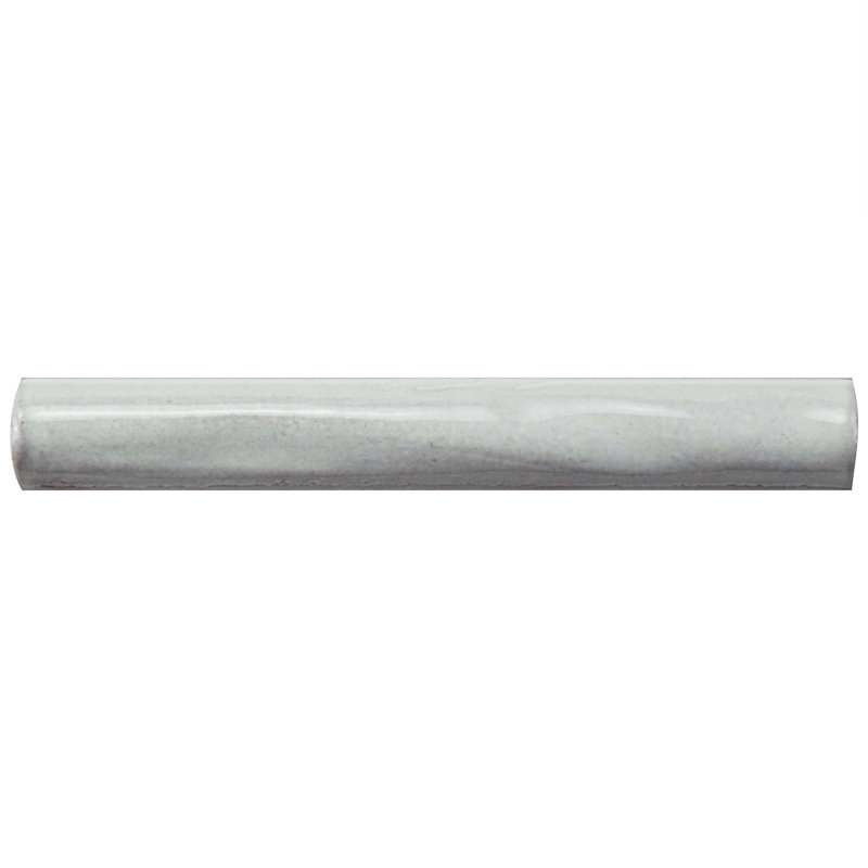 Antic Special 6" x 0.75" Glossy Ceramic Pencil Liner Tile Trim in Milk White