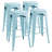 Holubice 30" H Stackable Backless Metal Bar Stools-1147356978