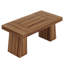 Bureau d'écriture rectangulaire avec plateau en bois d'ingénierie brun foncé pour bureau à domicile