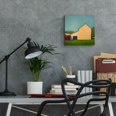  'Homestead Barn 8' by Carol Young Acrylic Glass Wall Art, 12" x 12"