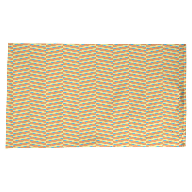 Rayures fracturées Nappe, Bleu / Orange / Jaune