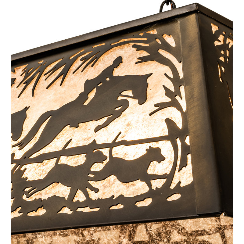 Rustic Lodge 6 - Light Pendant, 22" - 44" H x 33" W x 17" D