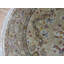 Tapis de surface en laine ronde 5 pi 1 po noué la à la main one-of-kind Abeni
