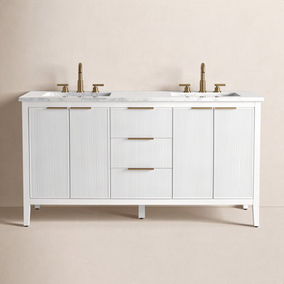 Bilroy 60" Pine Double Bathroom Vanity