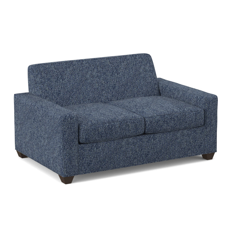 Avery 72" Square Arm Sofa, Cafelle, Connelly Blue Jay