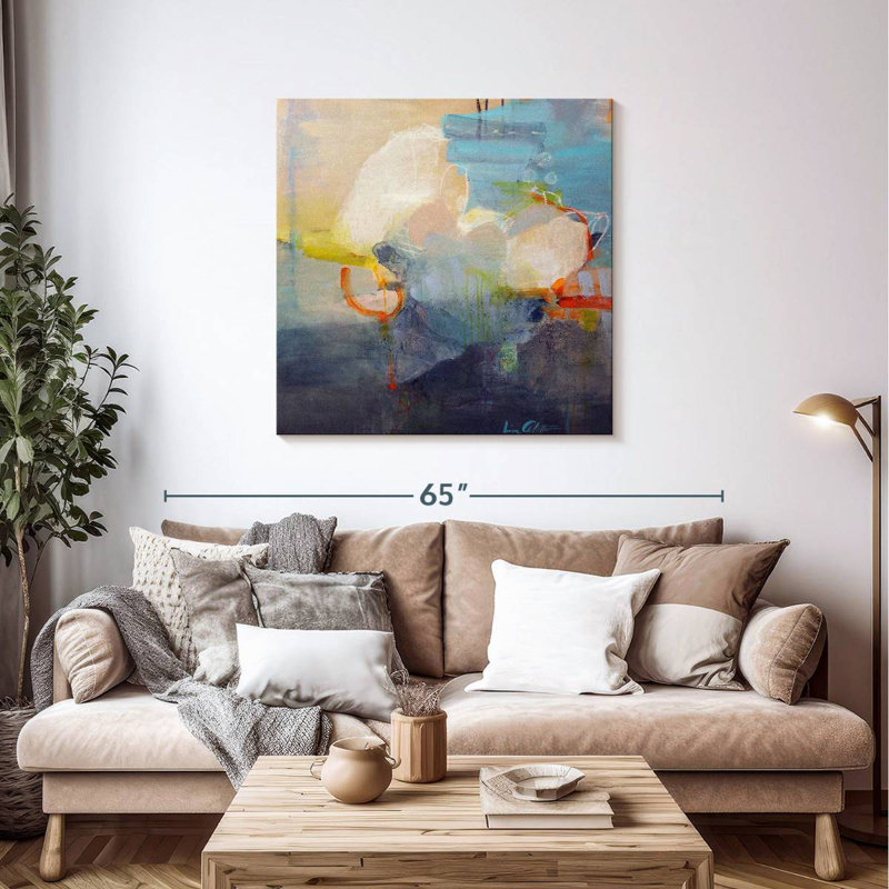Avery On Top Of Clouds, 39" H x 39" W
