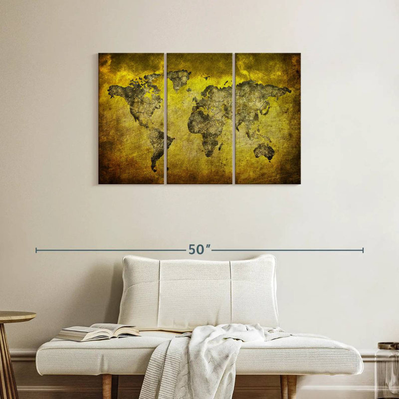 Aliaz World Is Your Oyster Map, 24" H x 38" W