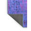 Tapis oriental en laine / polyester tissé à la machine en bleu-908424251