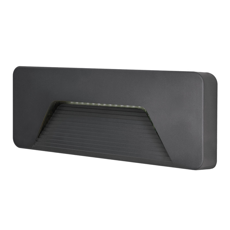 Integrated LED Outdoor Flush Mount, Dark grey
