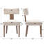 Table de salle à manger en bois massif avec table de salle à manger extensible et chaise rembourrée Farmhouse-110843352-110843348-110843349