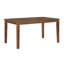 Ensemble de 7 dînettes transitionnelles, finition cerisier, 1 table de salle à manger et 6 chaises d'appoint revêtues de tissu d'ameublement texturé beige