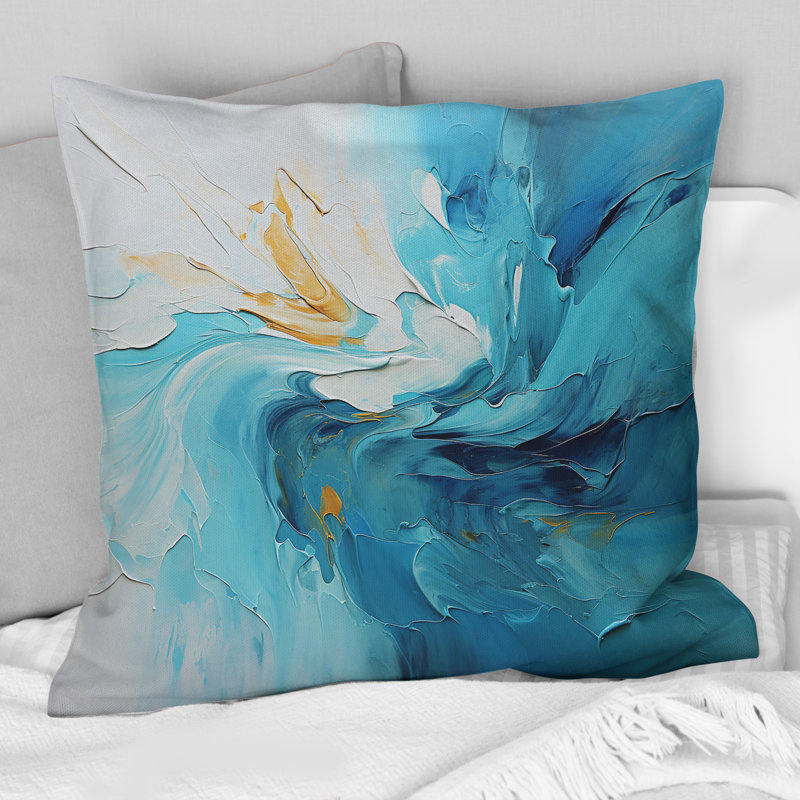 Coussin Azure Azure Symphony I - Abstract Landscape