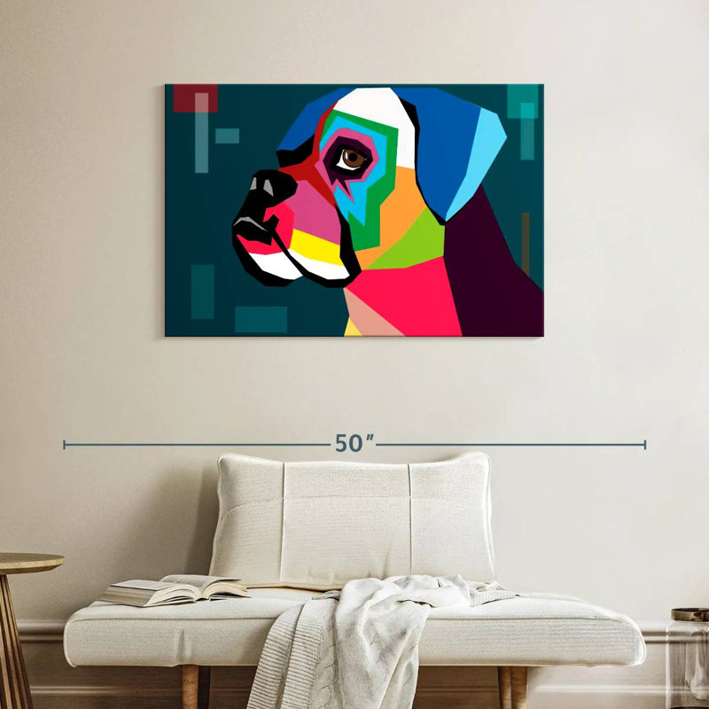 Brampt Boxer, 26" H x 39" W
