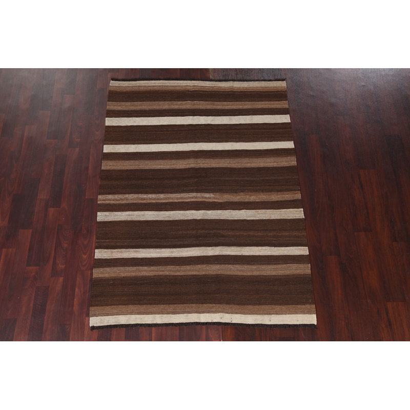 Tapis kilim à teinture naturelle 5 x 6