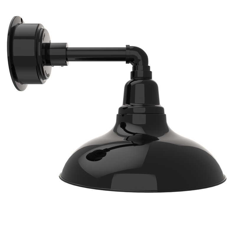 Idella LED Barn Light, Black, 11" H x 12" W x 16" D