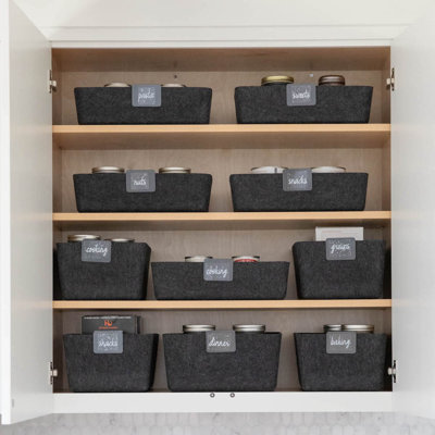 Sculpted Felt Storage Wide Bin