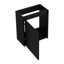 Lavabo de salle de bain de 16 po pour petit espace, armoire moderne noire et facile à entretenir avec de la céramique pour la salle de bain, armoire, propre-1422545279