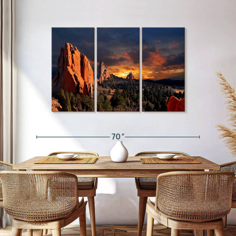 Alvord Garden Of Gods Dusk, H 36 po x l 57 po