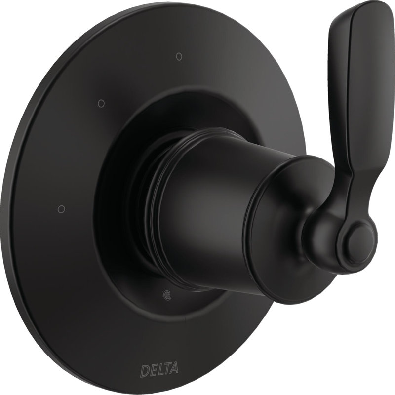 3-Setting 2-Port Diverter Trim, Matte Black