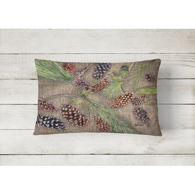 Pine Cones Indoor/Outdoor Throw Pillow