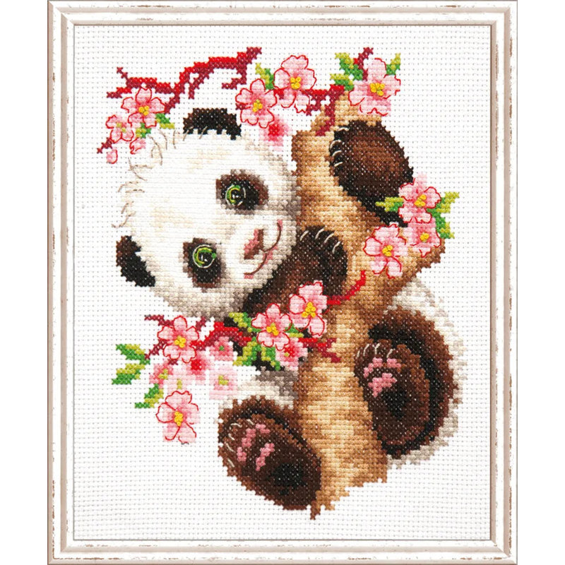  Kit de point de croix compté Panda 19-26