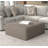 Denecia 45" Wide Square Geometric Cocktail Ottoman