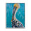Az-973 - "Blue Pelican", reproduction d'art encadrée sur toile par Estelle Grengs