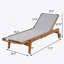 Chaise longue d'extérieur à structure en bois-392881032