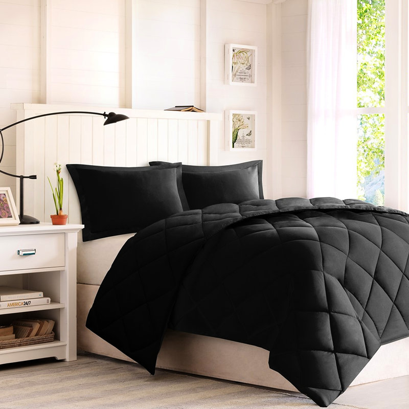 Édredon 100% simple / simple TG avec fermeture à glissière et bourre chaude, Édredon pour lit simple + 2 taies décoratives st