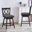 Dutil Swivel Counter Stool with Solid Wood Frame-740426456-740426457