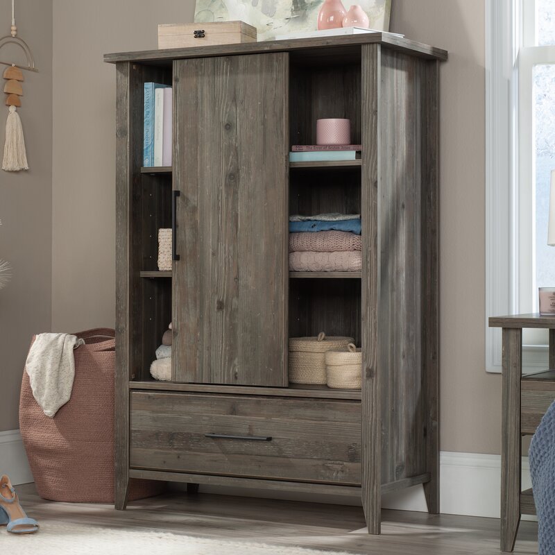 Gracie Oaks Arriaga Manufactured Wood Armoire & Reviews | Wayfair