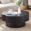 Table basse 31,50 "en forme de fleur moderne, table basse en forme de fleur de prunier avec rangement - pour salon, appartement, bureau, assemblage facile, noir-536043181