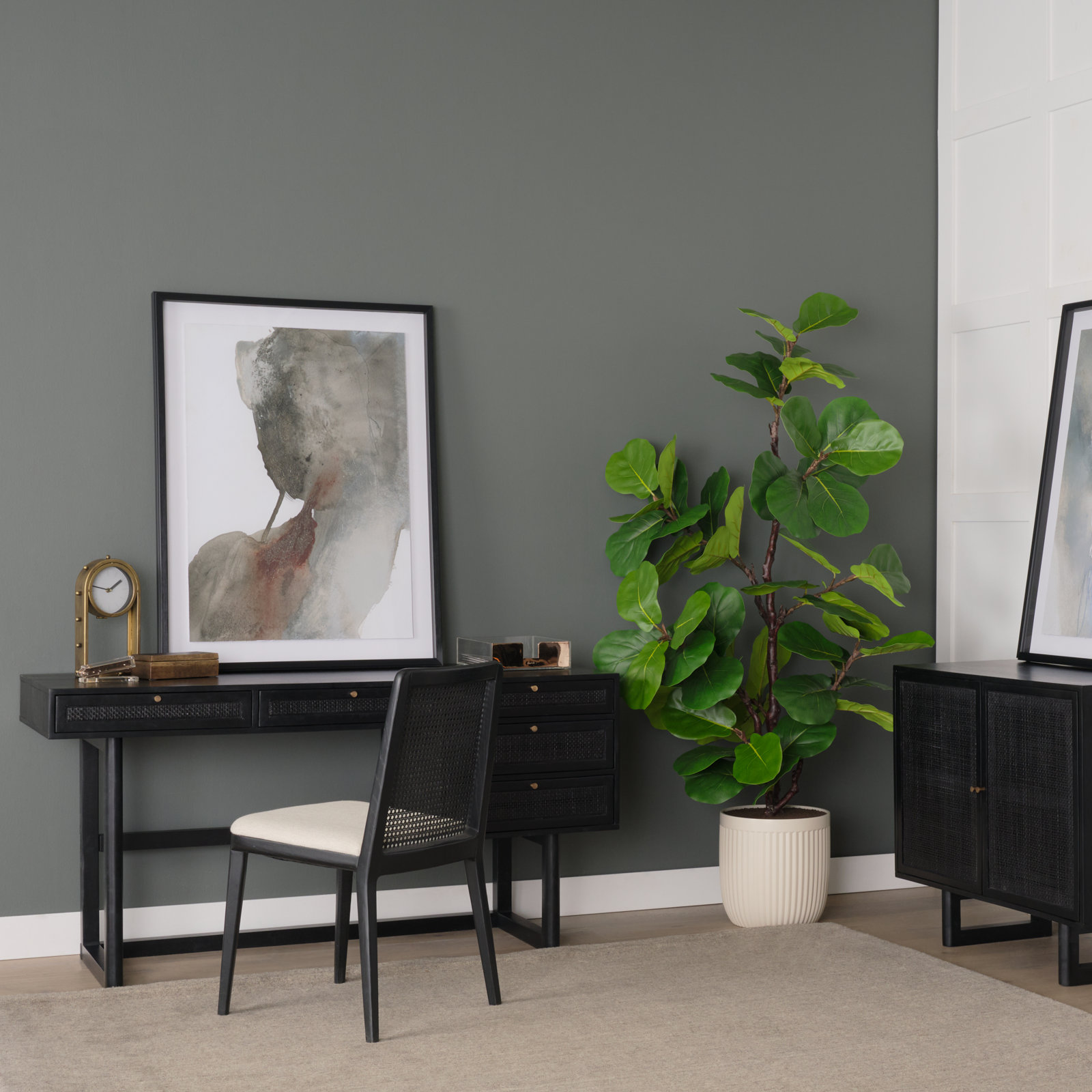 Cinna Writing Desk, Black