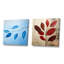 Azure Asymmetry Leaf Chronicles - ensemble de 2 feuilles carrées-285656302-285656299