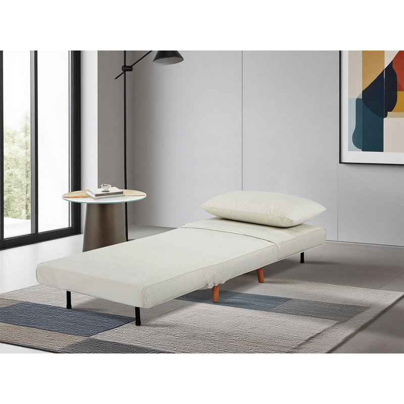 Canapé-lit - Canapé-lit 3 en 1, H 32,7 po x l 30,7 po x P 36,6 po, Jaune