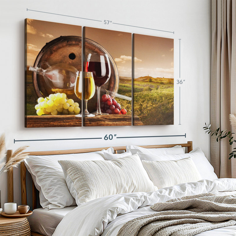 "Temecula Wine Vineyard" sur toile, H 36 po x l 57 po